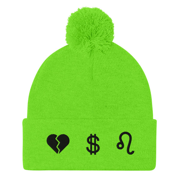 Zodiac Pom-Pom Beanie